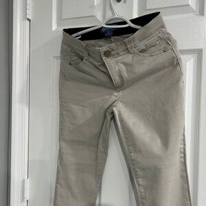 Women's Democracy Ab-Solution Elastic Waist Jeans - Color: Tan - Size 10